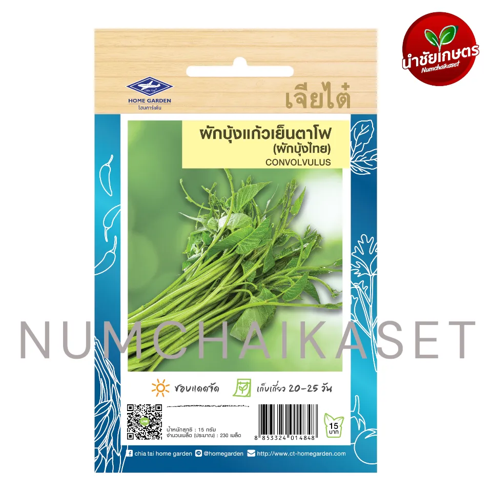HG ผักบุ้งแก้วเย็นตาโฟ (ผักบุ้งไทย) 15g